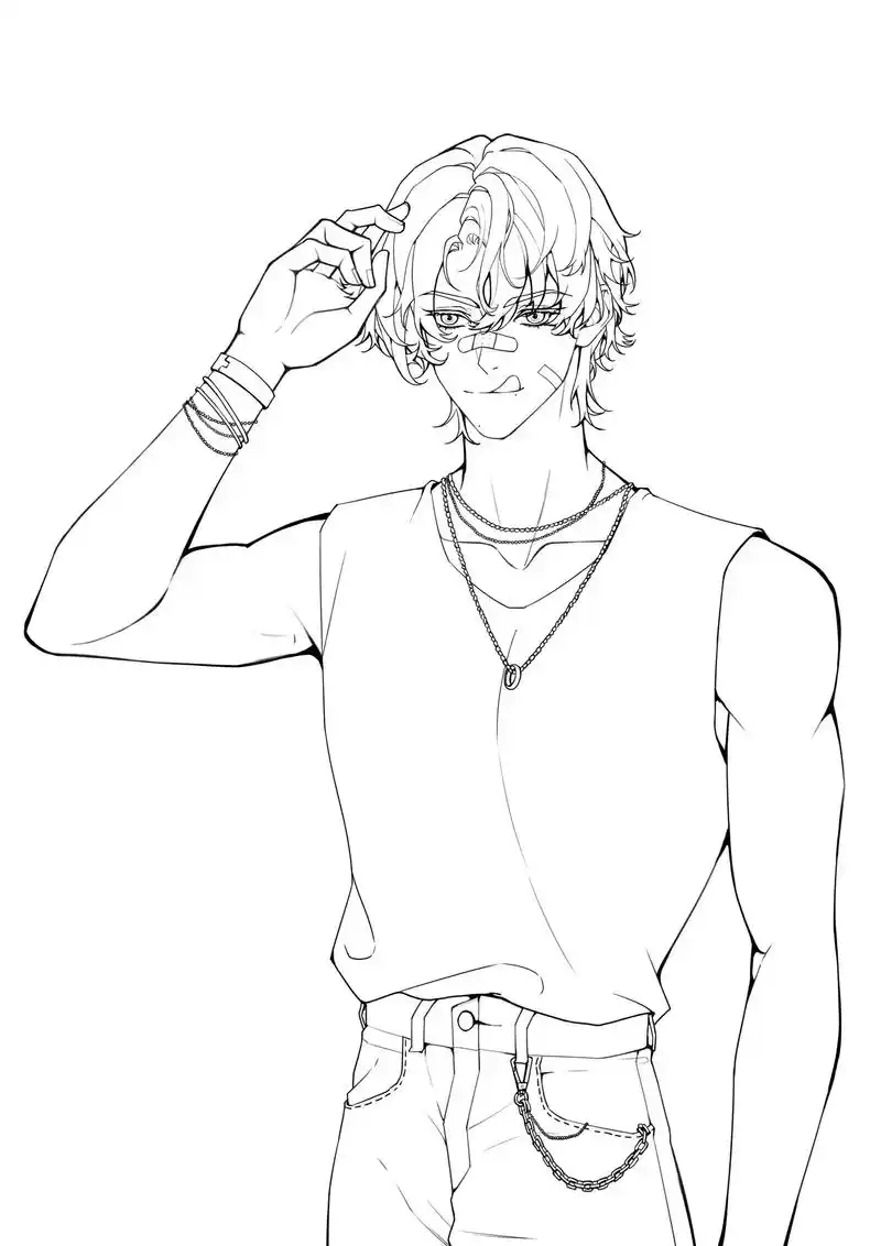 红发少年.今天是帅气的小哥哥喔#手绘  #日常摸鱼 #少年  - 抖音