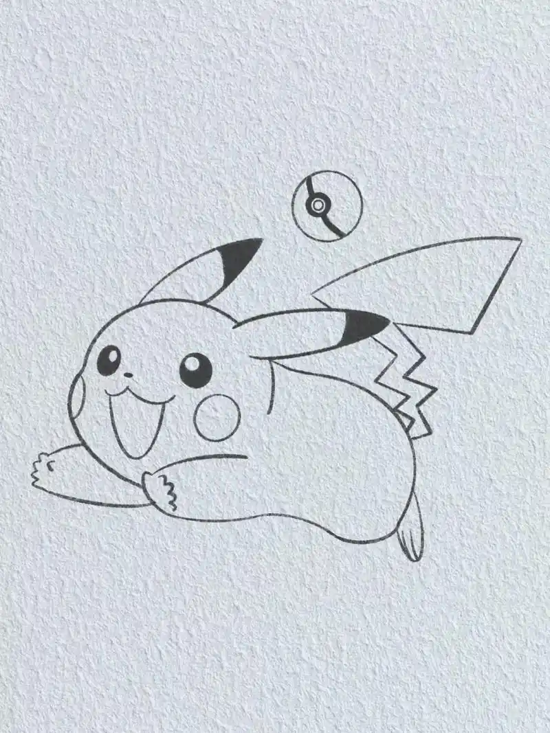手绘一只小可爱/皮卡丘pikachu 十万伏特,就决定是你啦