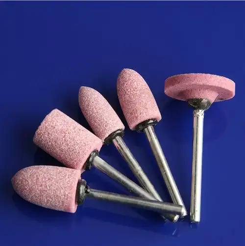 鸣卓火石仔砂轮打磨头电动气动电钻玉石工具金刚石抛光轮合金小电磨头