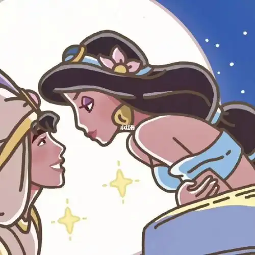 公主与王子的情侣头像