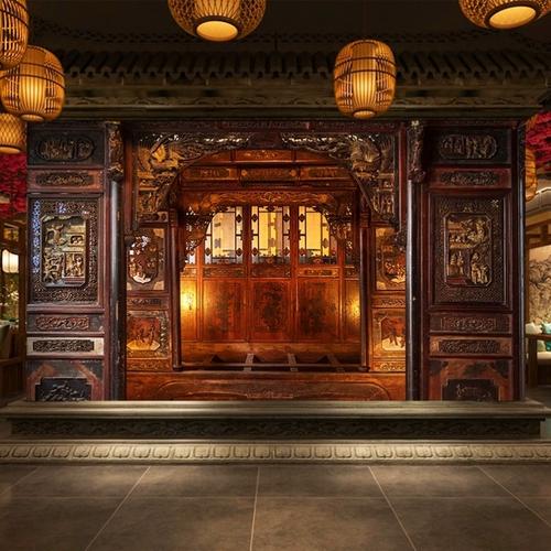 中式仿古建筑壁纸剧本杀店装修皇宫古风装饰唐代中国古代皇宫壁纸