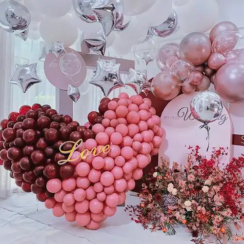 上海上门布置浪漫酒店室内外求婚生日宝宝开业气球