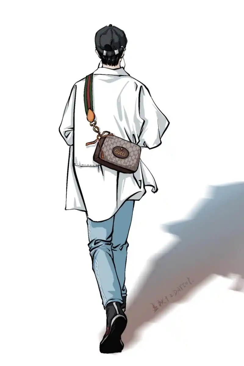 是我的英雄』 记得刚入圈的那会儿,小飞侠画的这组肖战背影画作闯入我