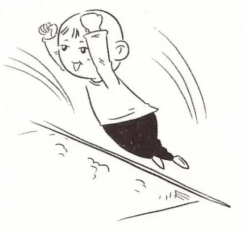 跳远动漫简笔画