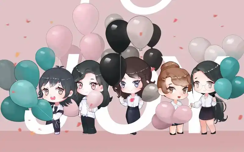 欢乐颂五美q版丨cg角色设计丨cg原画教程丨cg原画设计丨手绘教程丨