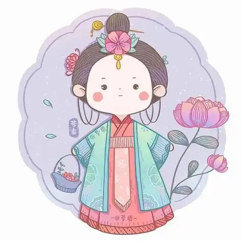 古风卡通可爱人物简笔画