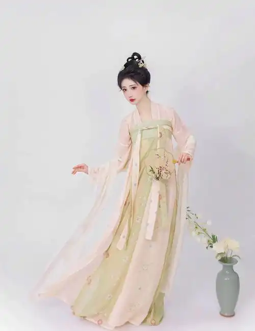 仙女裙红色粉色长裙小袖 对襟 汉服齐胸襦裙女古装 - 备货网