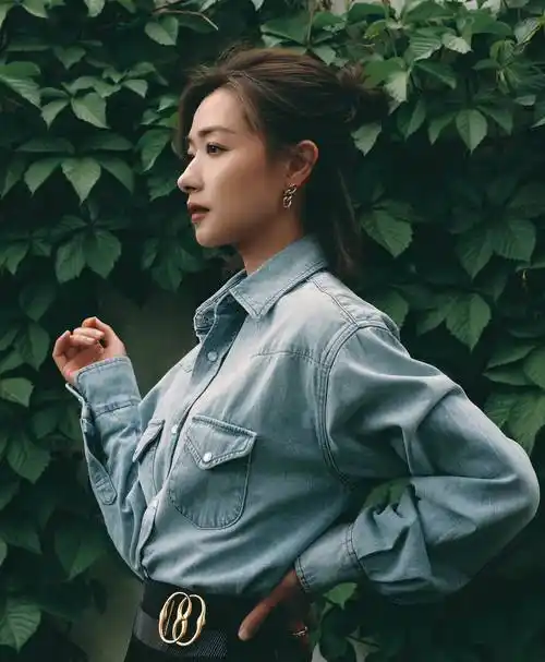 她的老公徐洪涛是个圈外人,职业的广告摄影师,她