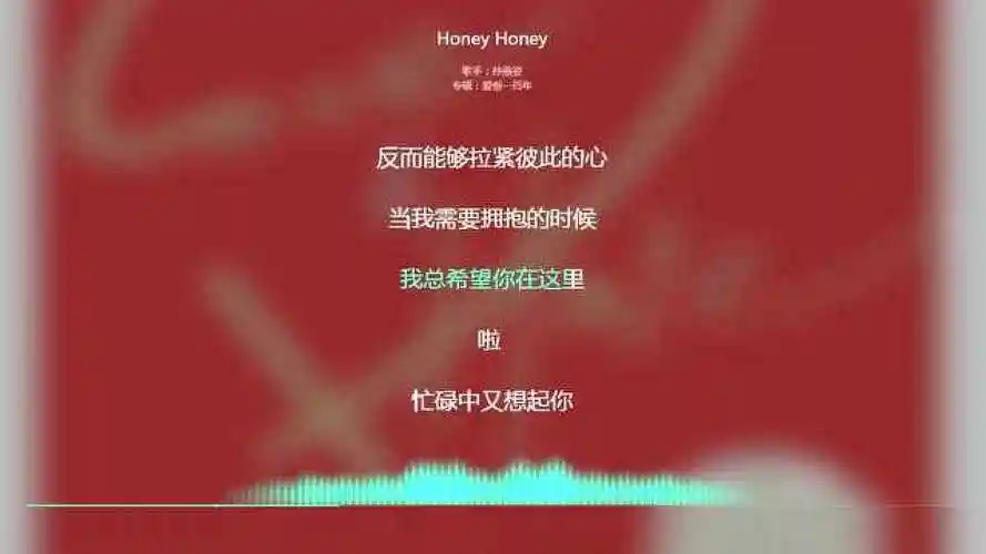 2019抖音最火歌曲honeyhoney孙燕姿动态歌词