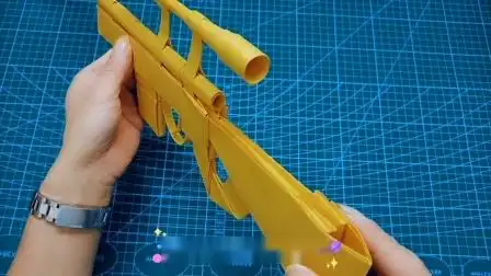 玩吃鸡游戏的朋友有福了,手工制作一把awm狙击枪,让人爱不释