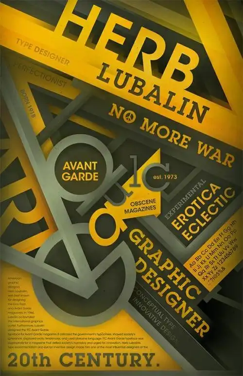 海报设计中的英文字体排版