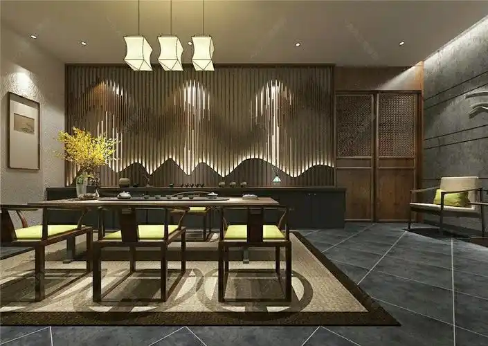 新中式会所 - 效果图交流区-建e室内设计网