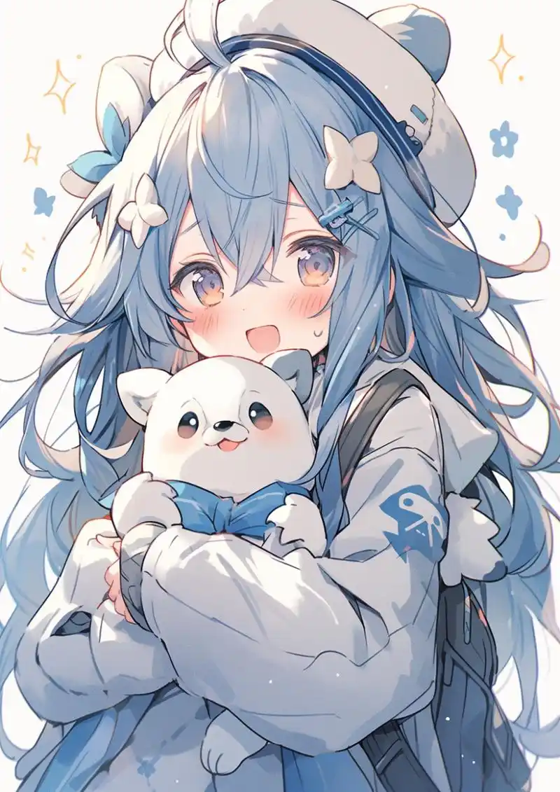 二次元# #二次元动漫# #萌妹子#  梦幻花园绽芬芳, 萌萌可爱爱无篌.