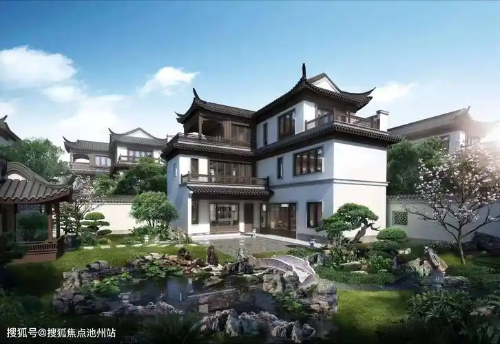 在绍兴打造纯中式,纯江南的园林景观.