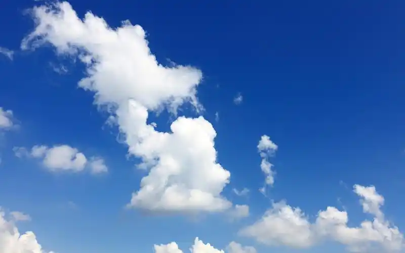 小清新蓝天白云自然风景高清桌面壁纸