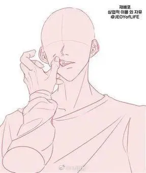 绘画素材#单人动作模板参考~    还有更多人体动态模板素材 请戳