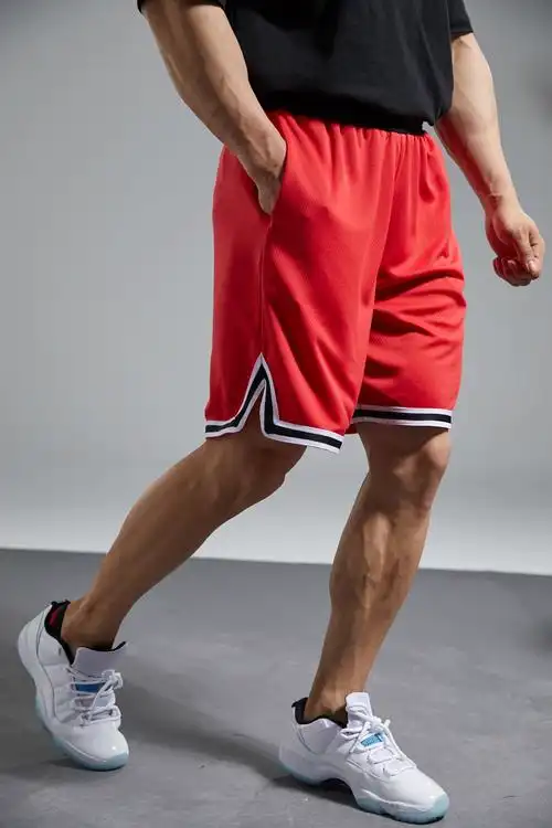 美式篮球运动健身短裤男薄款夏季训h练跑步五分裤宽松休闲冰丝速