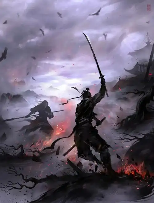 古风插画集锦◆◆执剑倚天门,金乌照寒空.