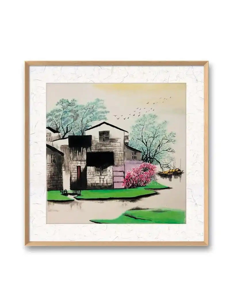 烟雨江南,梦里水乡.四幅合集73#国画 #一起学画画 #想画就 - 抖音