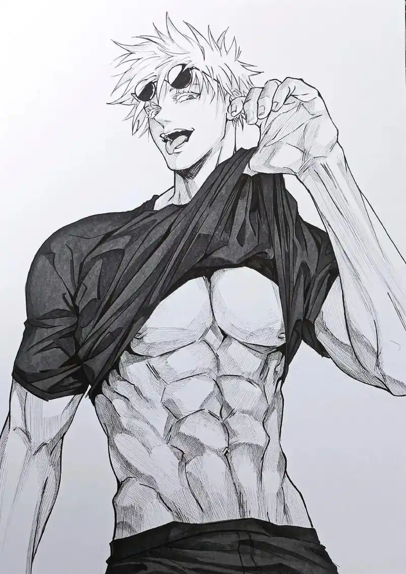 画个老公5t5.#临摹 #五条悟 #无不良导向 #手绘 - 抖音