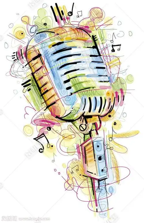 麦克风插画素材图片