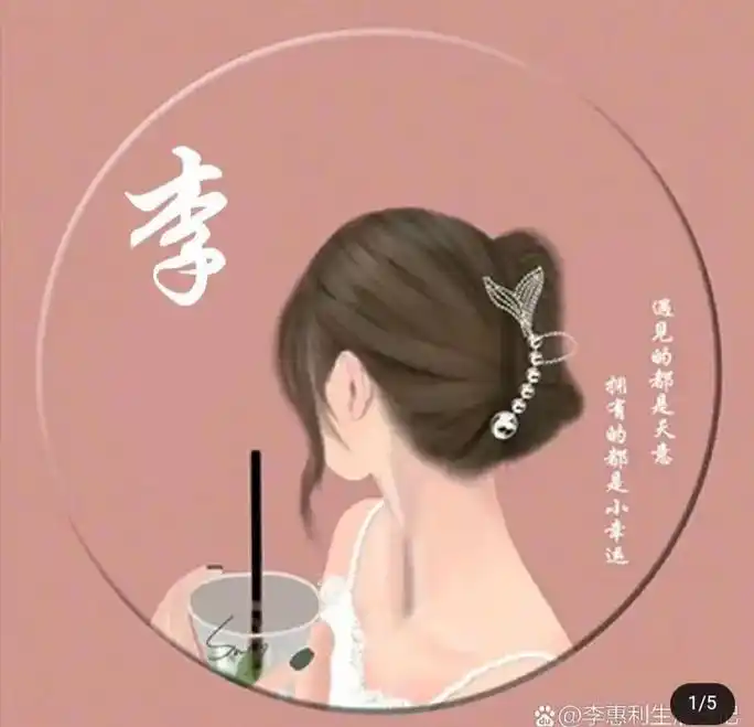 精美李字姓氏头像  - 抖音