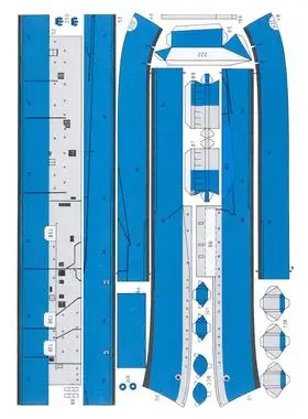 美国无畏号航空母舰1 400宅纸模型