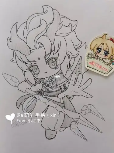 迷你世界新皮肤小龙人简笔绘画画的日常教程