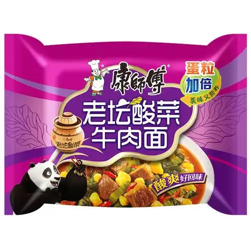 康师傅方便面酸菜牛肉24袋