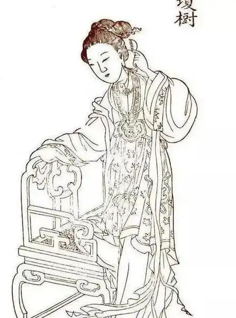 小丸子版古代宫女简笔画教程图片 脑洞大开可爱清宫小姑娘简笔画画法