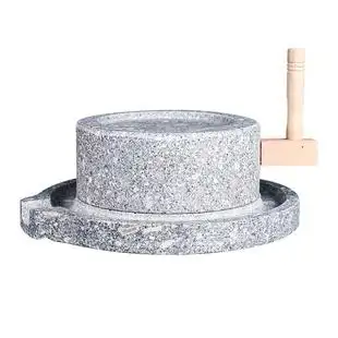 石磨家用石磨盘小石磨手工青石磨盘迷你手动小型手推磨豆浆肠粉机