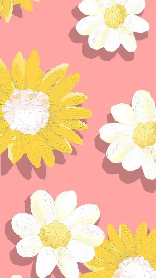 清新的小碎花平铺背景手机壁纸