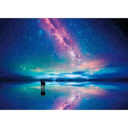 日式风景diy方钻满钻钻石画星空下的情侣手工贴钻十字绣带钻套件