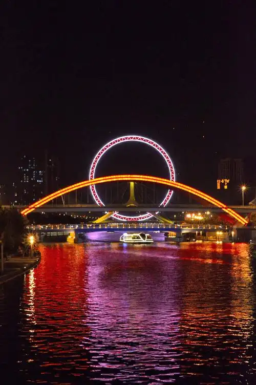 天津海河夜景(一)