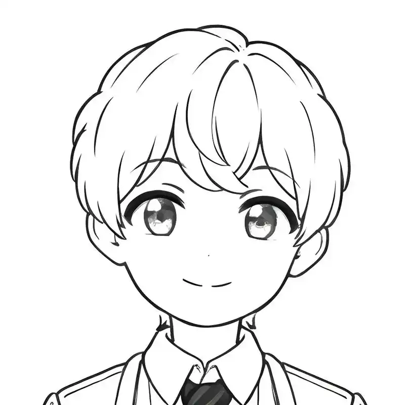 简笔画男生.#粉丝一千万#简笔画头像 #简约线条人物 #可爱 - 抖音