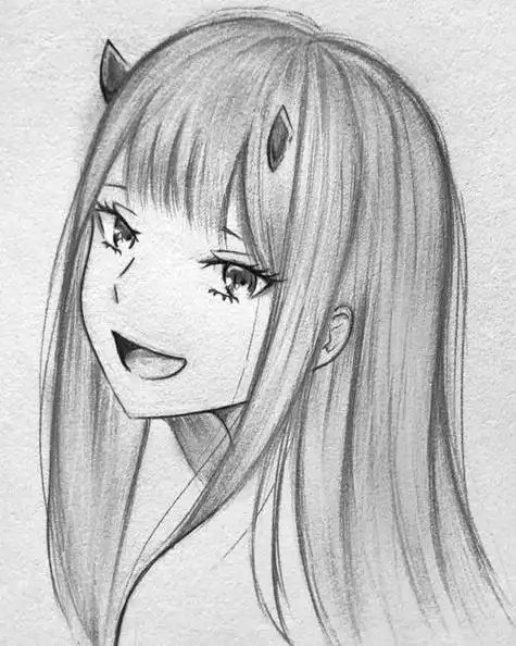 二次元动漫人物铅笔线稿合集动漫|素描的魅力!