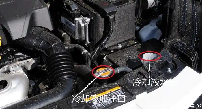 求大神,冷却液在哪里加?配图