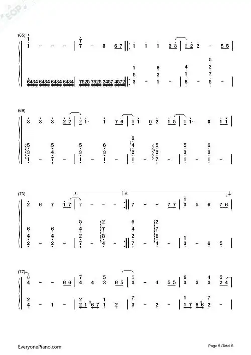 奇迹再现迪迦奥特曼主题曲双手简谱预览5