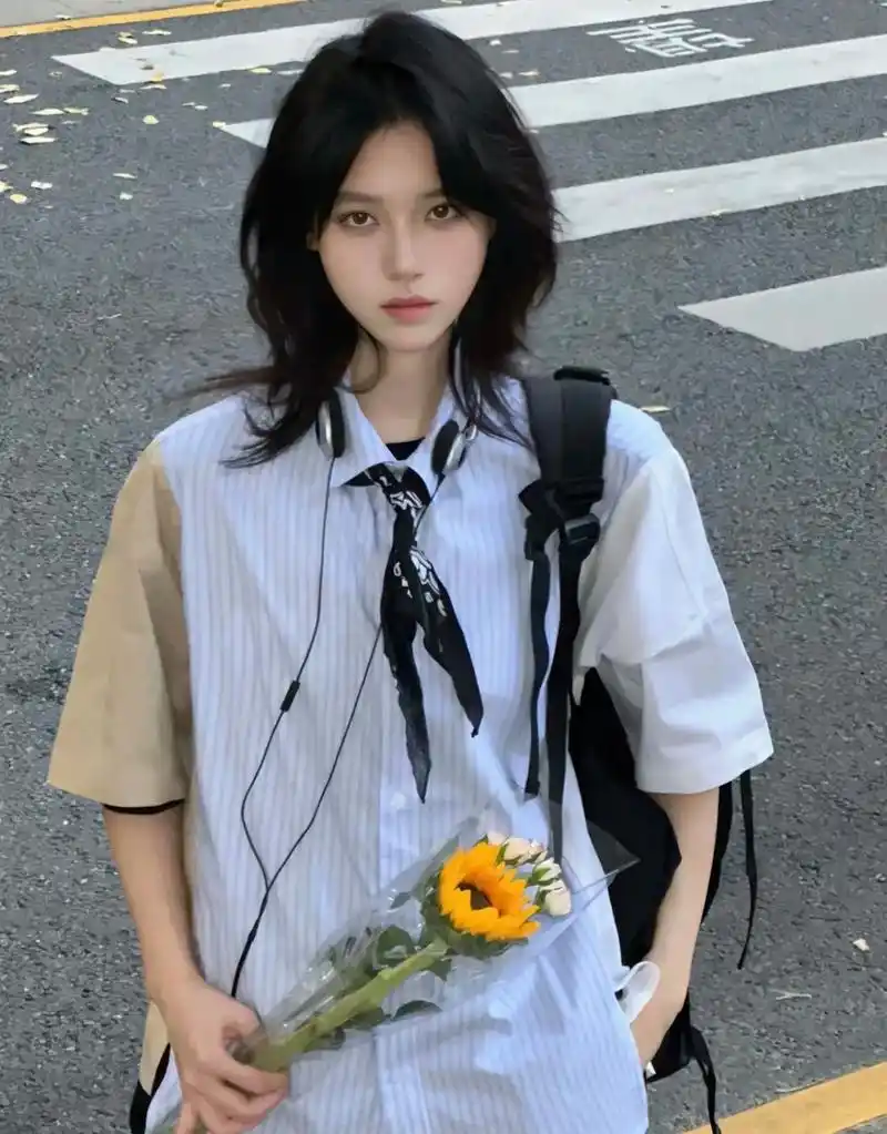 无性别发型,个性狼尾鲻鱼头!96不挑脸的发型日式狼尾鲻鱼 - 抖音