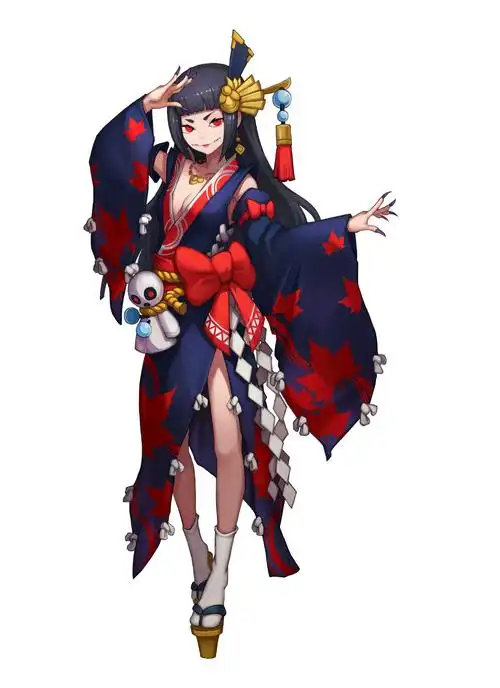 阴阳师鬼女红叶式神立绘传记一览