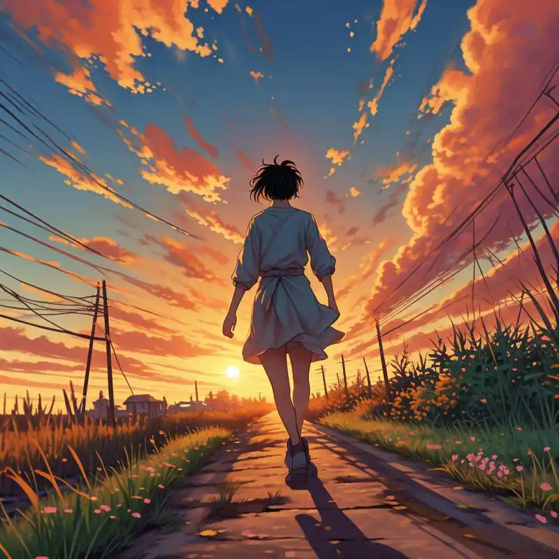 这组夕阳背影头像也太好看了吧! 氛围感绝了!