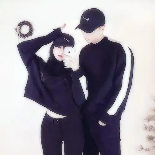 毕生有幸与珺同行成熟情侣头像潮流一对