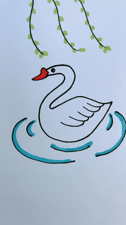 一起来画大白鹅