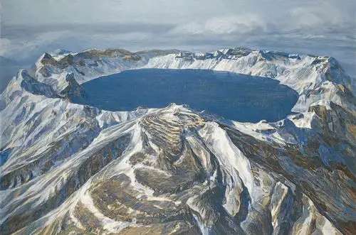 《长白山的天池》