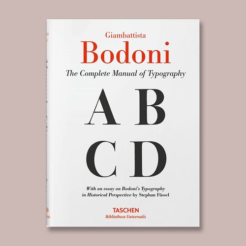 taschen 出版英文原版 bodoni: manual of typography 波多尼 字体