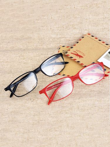 冠豪老花镜 男女大框时尚品牌眼镜男式超轻高清树脂老光镜 女