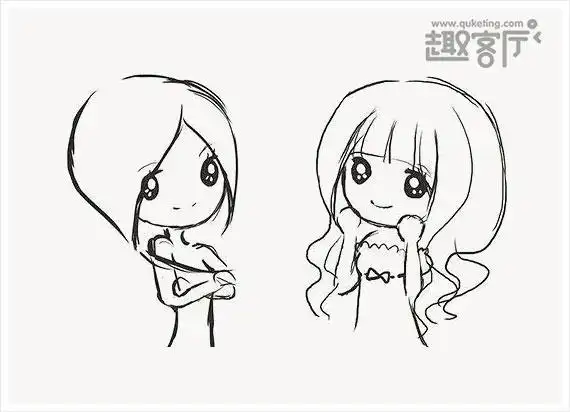 简笔画人物萌简单画法