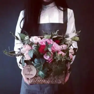 女生头像 女头 带花 玫瑰 半身头像