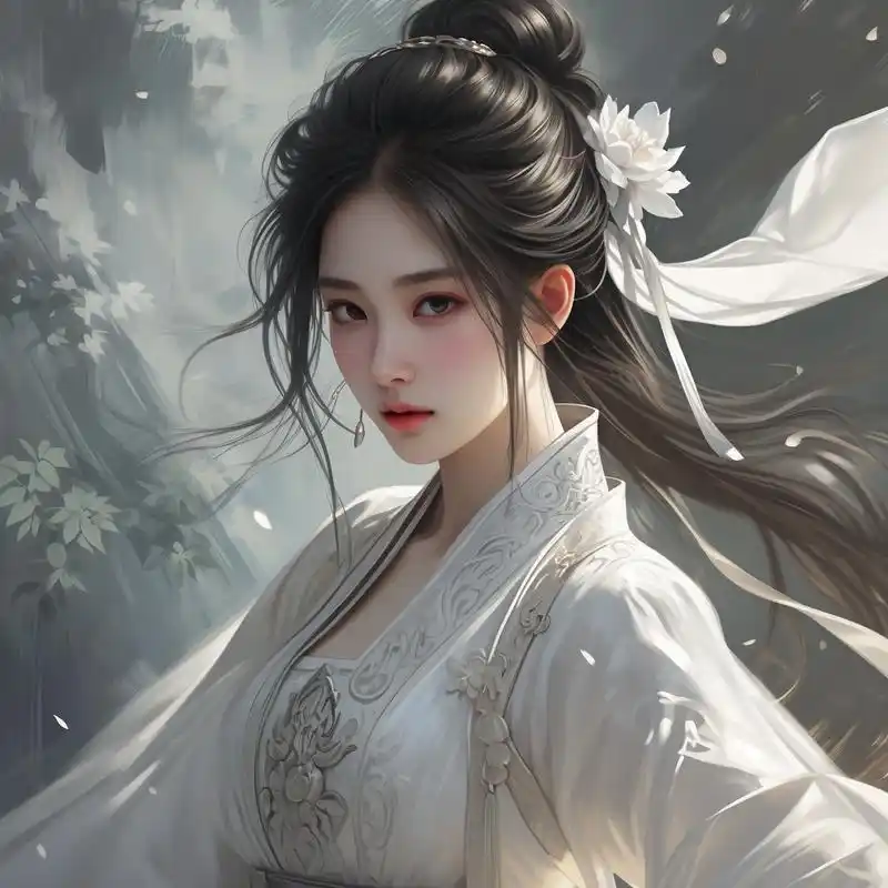 古风白衣女子,仙气飘飘的头像94