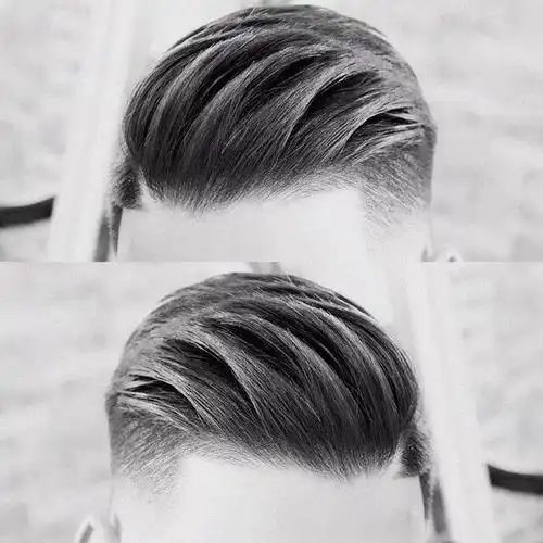 今日分享男士侧分背头.